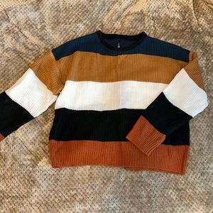 SHEIN striped knit sweater S